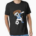 Dabbing Dog Scottish Flag Gift Scotland Football by Lenny Stahl
