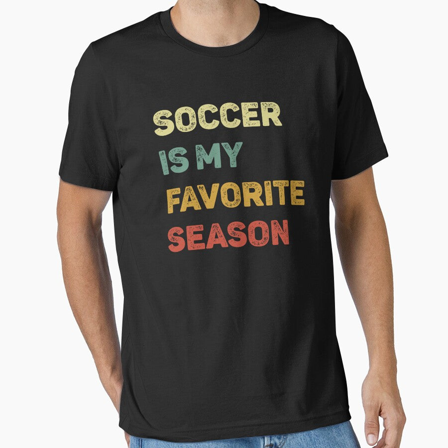 Soccer Is My Favorite Season Retro by WhistleCloset