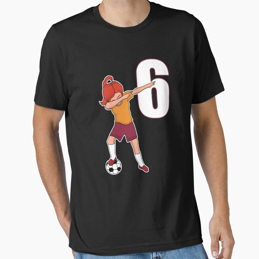 Awesome Soccer Player Number 6 Soccer Athlete Athletic Sports Team by VollLaser