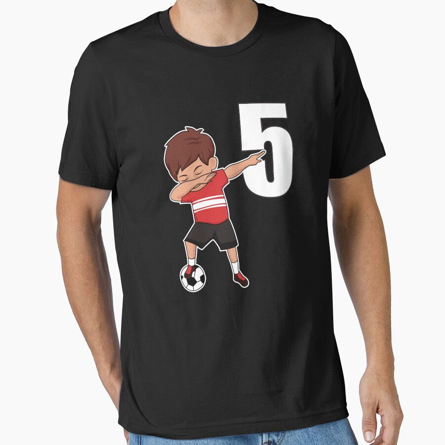 Awesome Soccer Player Number 5 Soccer Athlete Athletic Sports Team by VollLaser