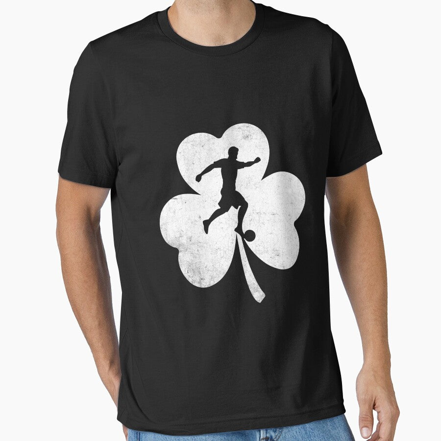 Funny St Patricks Day Sport Shamrock Soccer Lover by EdwinaEmmanoiCo