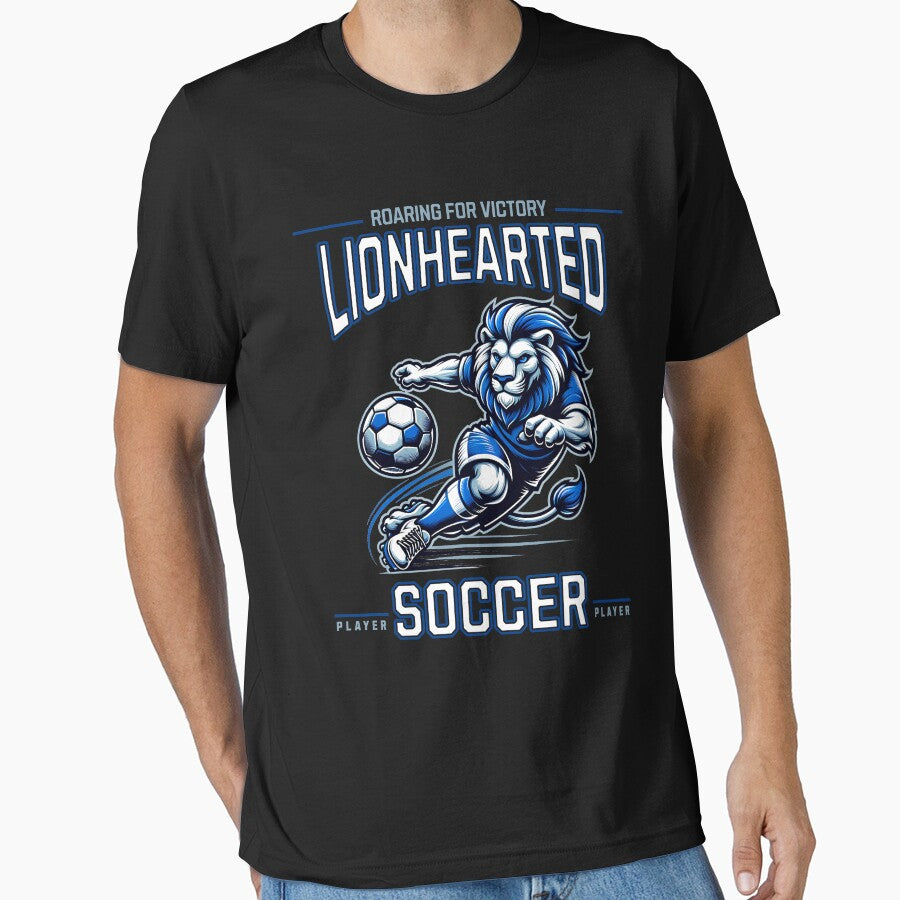 Lionhearted Soccer Player by RockBeeDesigns
