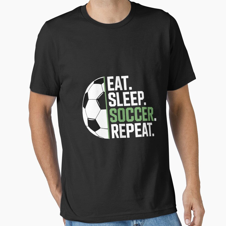 Soccer Player Soccer Lover Eat Sleep Soccer Repeat by sonlylya