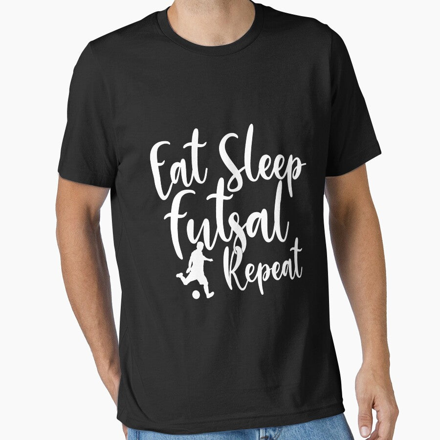 Eat Sleep Soccer Repeat, A Long Sleeve Soccer Jersey  for Soccer and Futsal Players by plussorn