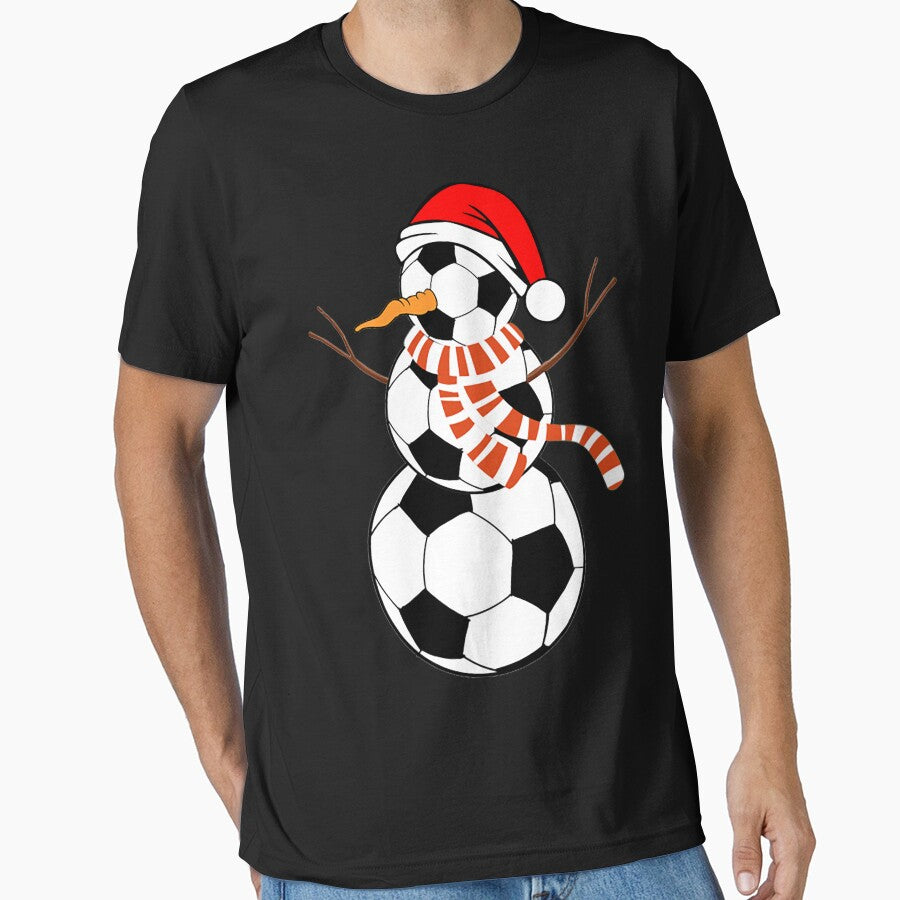 Christmas Soccer Ball Snowman Santa by bostons2001