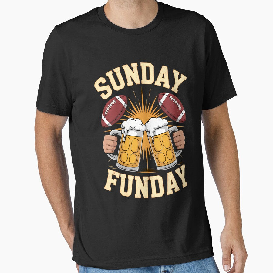 Sunday Funday Funny Football Sport Lovers Football Beer by Zephyr6Dragon