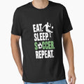 Funny Soccer Eat Sleep Soccer Repeat Boys Youth Kids Soccer by TAYLOROUSDALE