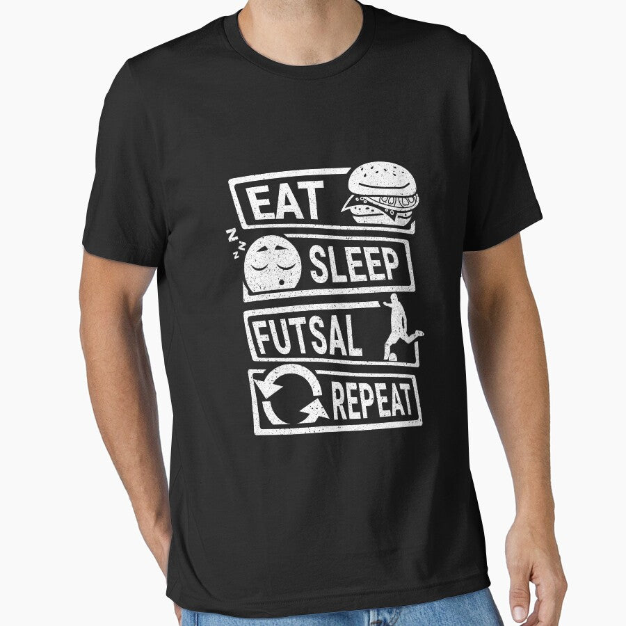 Eat Sleep Futsal Repeat - Futsal Lover by UssefDesigns