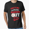 That's My Grandson Out There Gift Women Baseball Grandma Funny by MGHdesign
