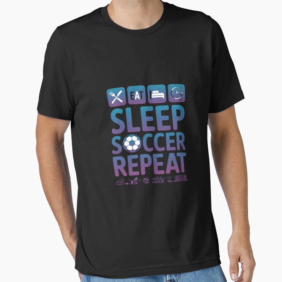 Soccer Player Eat Sleep Repeat by gerardostokes