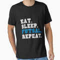 Eat Sleep Futsal Repeat Soccer Vintage by ollalla