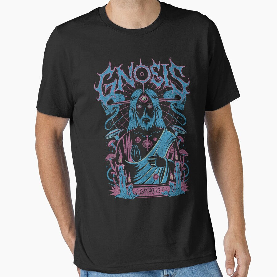 Gnostic Jesus Death Metal Dark Aesthetic by Mystikos Art