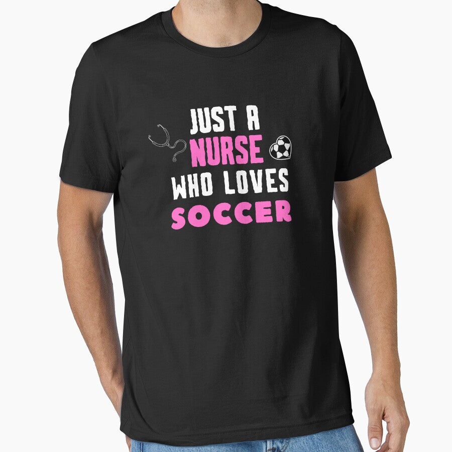 Just A Nurse Who Loves Soccer - Funny Female Soccer Player by unique things
