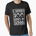 I Kicked 100 Days Of School Football Soccer 100th Day of school Gift by issambak