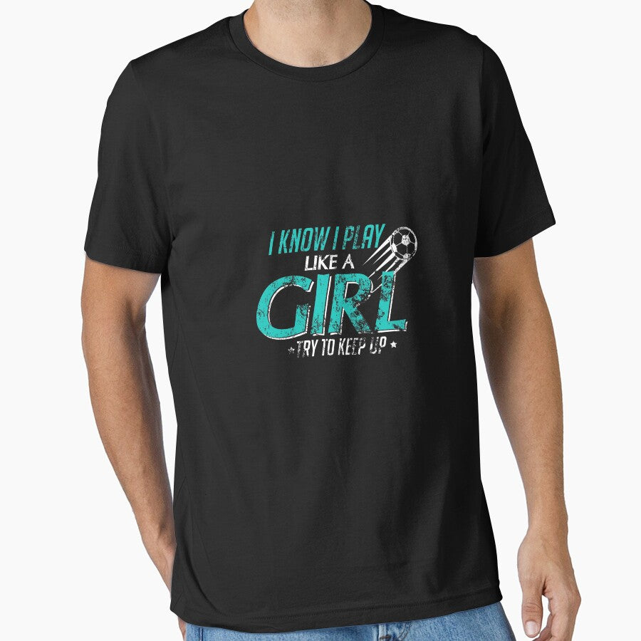 I Play Like A Girl Try To Keep Up Distressed by perfectpresents