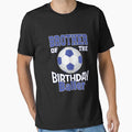 Brother Of The Birthday Baller Soccer Lover B-day Party print by Grabitees