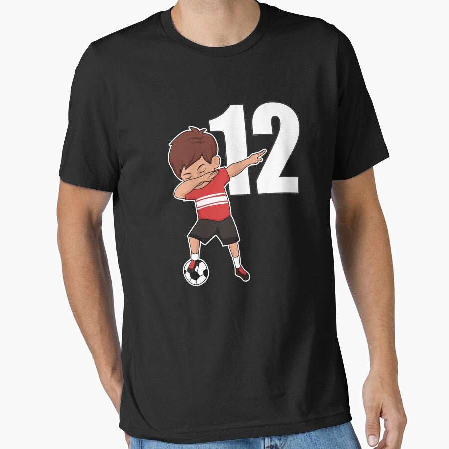 Awesome Soccer Player Number 12 Soccer Athlete Athletic Sports Team by VollLaser