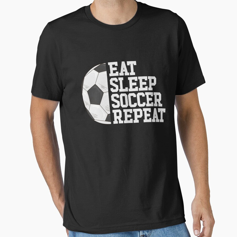 Eat Sleep Soccer Repeat Soccer Player Girls Boys Soccer Gear by DynamicDesign