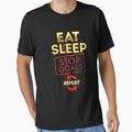Eat sleep stop goal repeat - goalie by Captain Mood