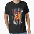 Hot Dog Dabbing Funny Soccer Boys Girls Kids Men & Women by GreggRoss