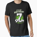 Kids 7 Year Old Soccer Boy Its My 7th Birthday Soccer Ball by MathisBellanger