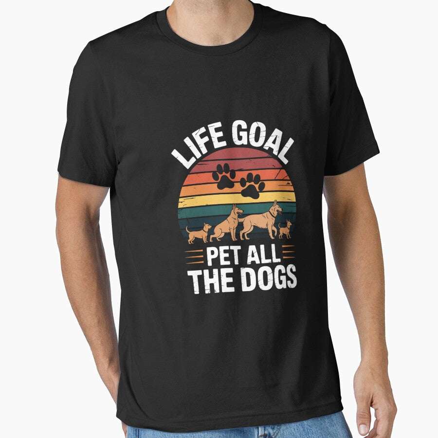Life Goal Pet All the Dogs Pet Dog Lover for Men Women Girls by CareTopping