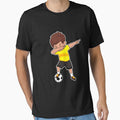 Dabbing Soccer Player Yellow Soccer Sports Team Athletic Soccer Athlete Coach by VollLaser