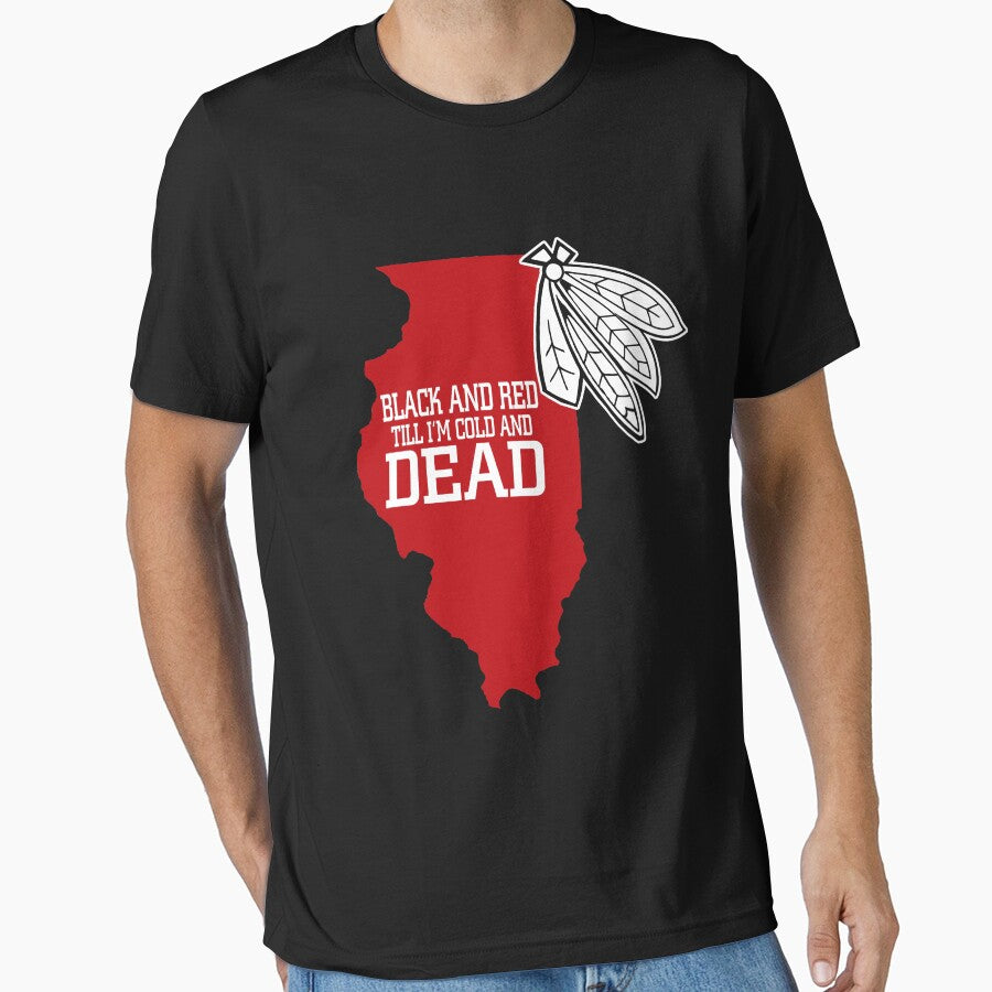 Black And Red Till Im Cold And Dead Awesome Atlanta Resident Gift Essential T Shirt Hoodie, Sweatshirt | CoreVibeTees.com