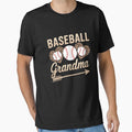 Baseball Grandma Womens Baseball Game Day Essential T-Shirt Hoodie, Sweatshirt | CoreVibeTees.com