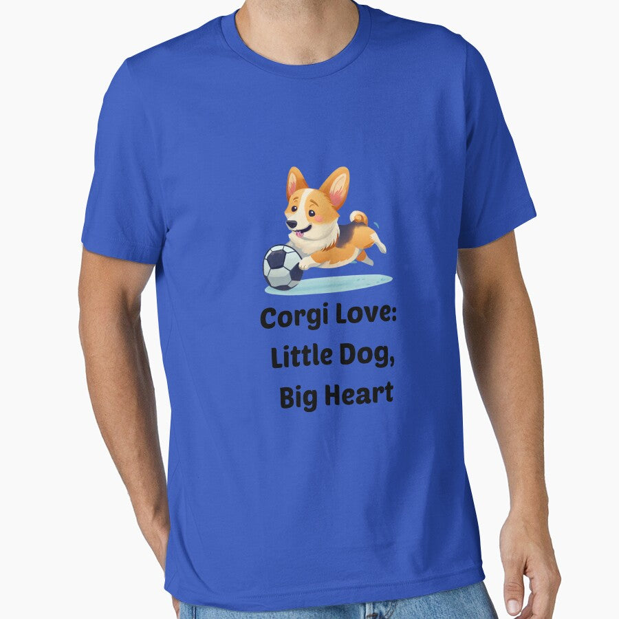 I Love Corgi Playing Soccer by DizzyShirts1