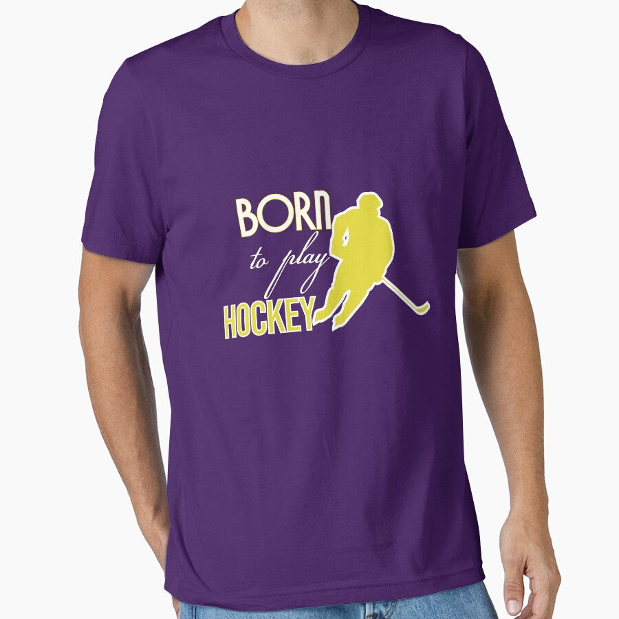 Born to play Hockey T-Shirt, for love of the sport tshirt by wasimedox