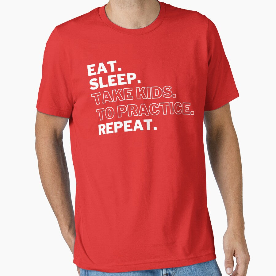 REPEAT SHIRT, Growth Tshirt, Good VIBES Shirt, Guy Birthday Gift, Eat Sleep Take Kids to Practice Repeat Self-Development T-Shirt for Gift by badretop