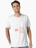 delta y over delta x. slope of a line math poster Essential T-Shirt Hoodie, Sweatshirt | CoreVibeTees.com (Image 1)