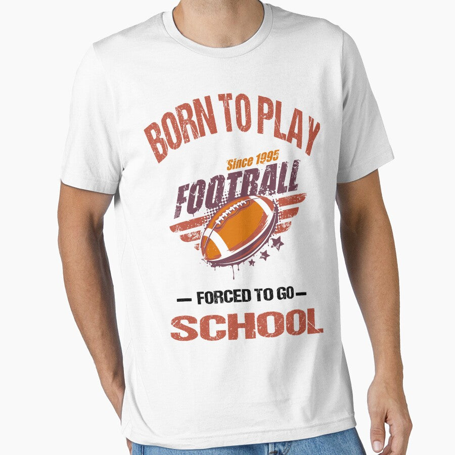 born to play football forced to go to school cup and sticker by highteek  ⭐️⭐️⭐️⭐️⭐️