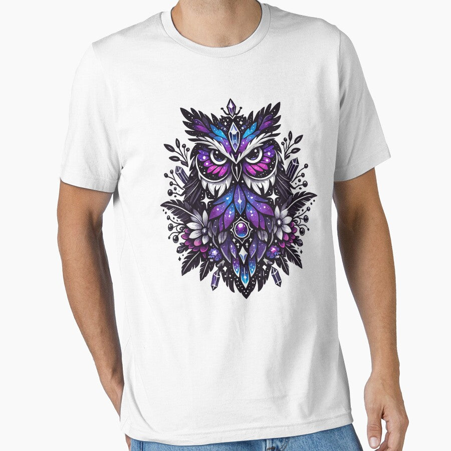 Mystical Galaxy Owl - Celestial Wonder by Kawaii-n-Spice