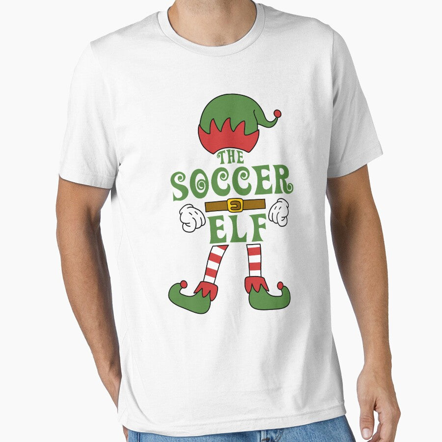 The Soccer Elf Christmas Family Matching Outfits Group Attire by onicon