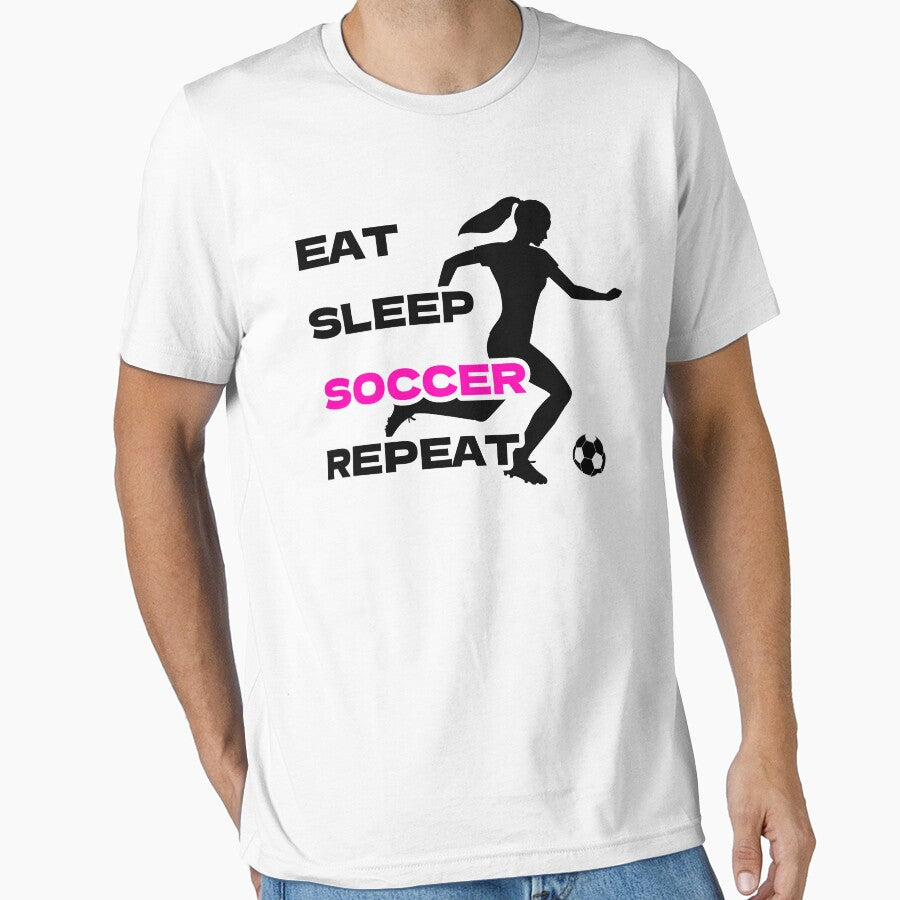 Eat Sleep Soccer Repeat Women Soccer by TKsTees