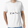 Eat Sleep Football Repeat t-shirt by AmjadDesigns