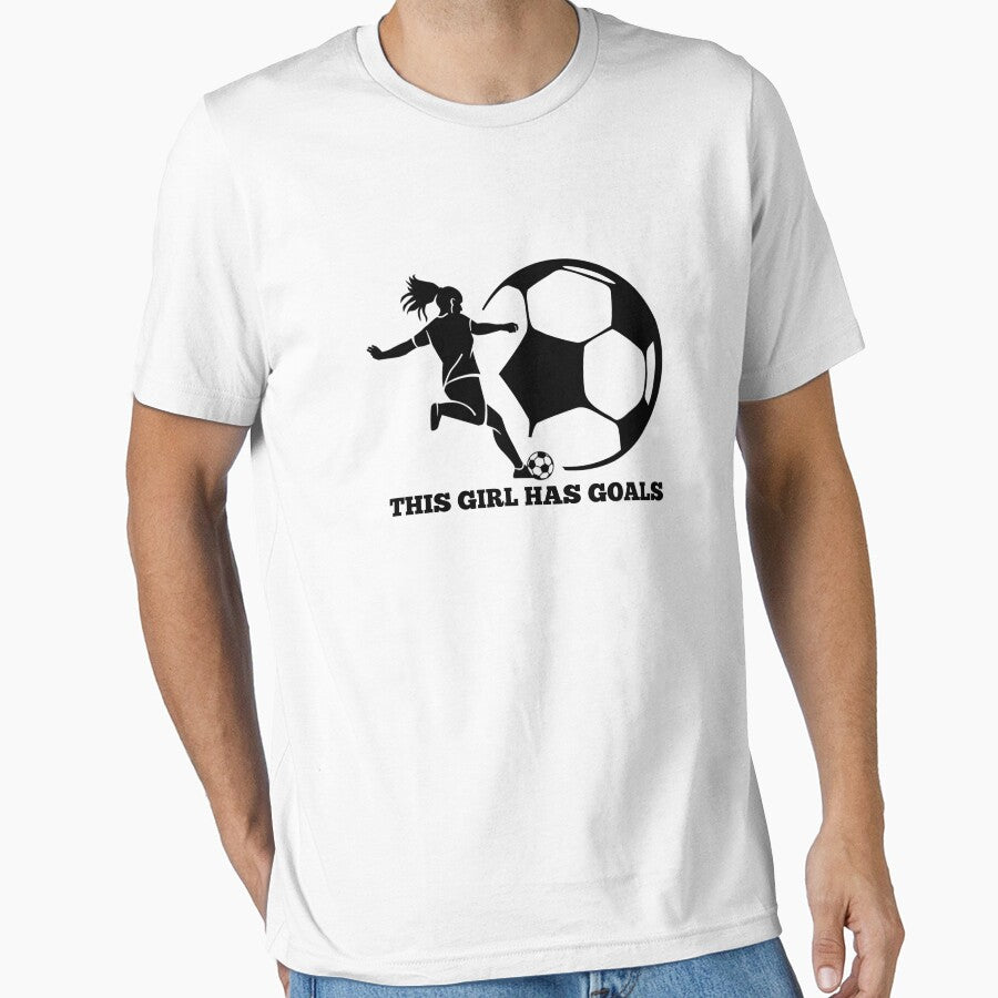 Female soccer player kicking girl silhouette / this girl has goals by portrait4you