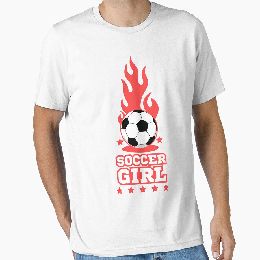 Soccer Girl - White - Soccer Players Girls by Millusti