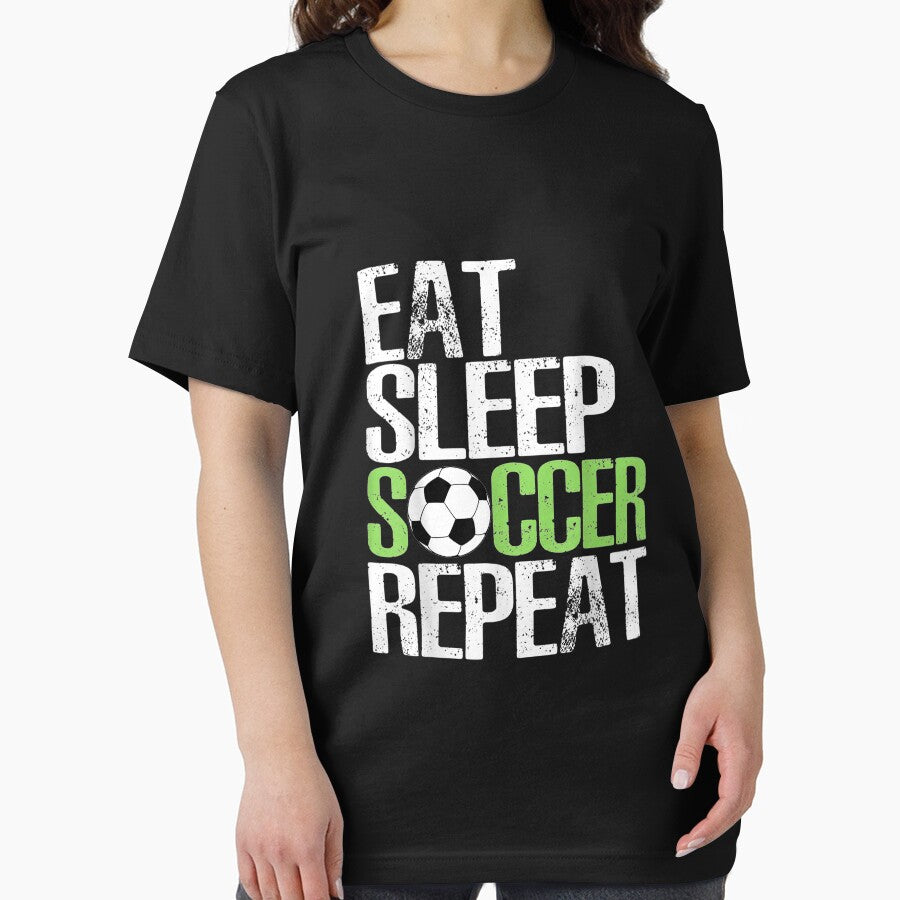Eat Sleep Soccer Repea Cool Sport Player by Chanielshian
