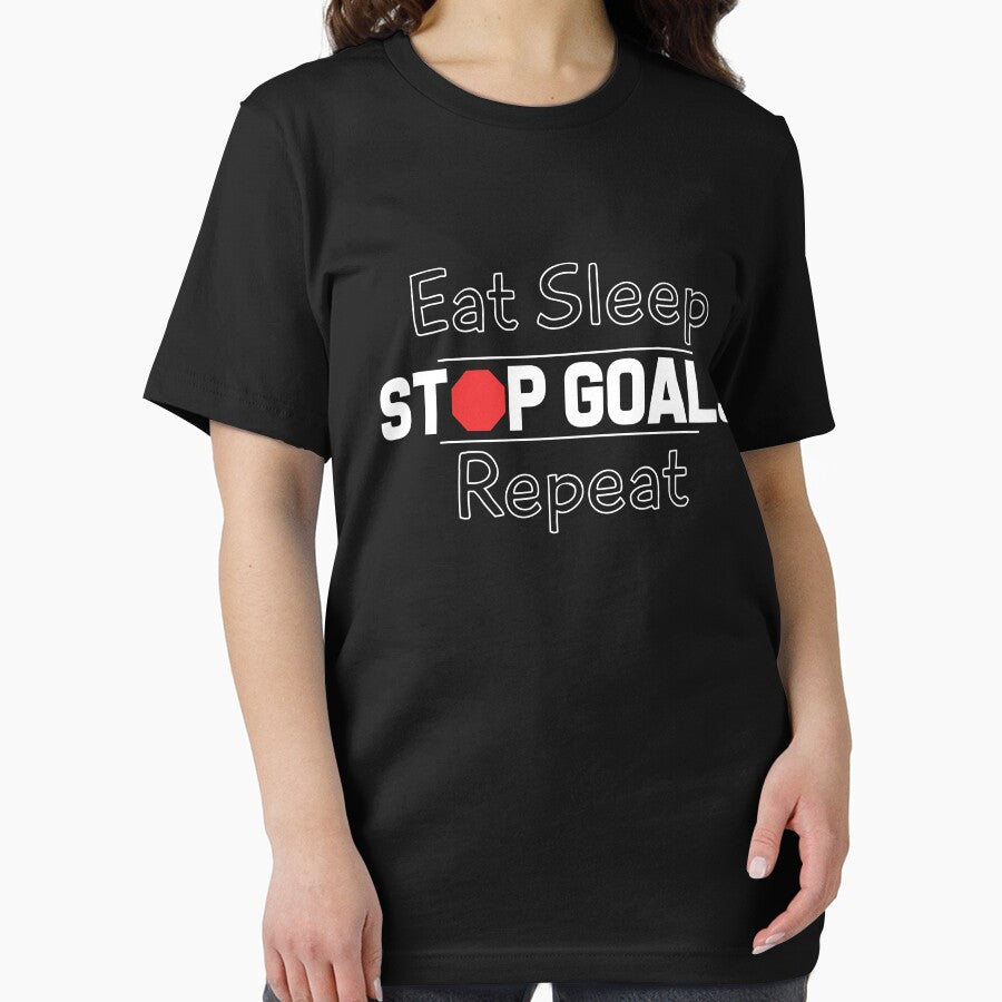 Eat Sleep Stop Goals Repeat by Kieran Abbott