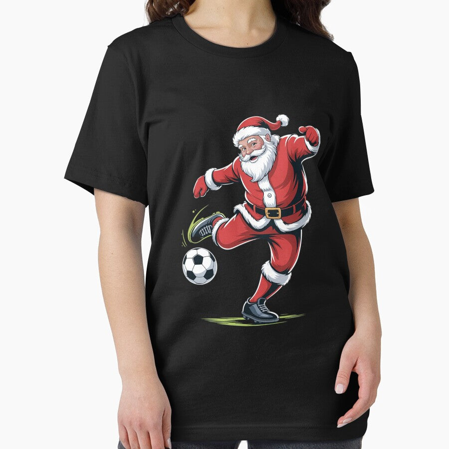 Santa Plays Soccer Christmas Sports Women Men Kids T by THagBlue