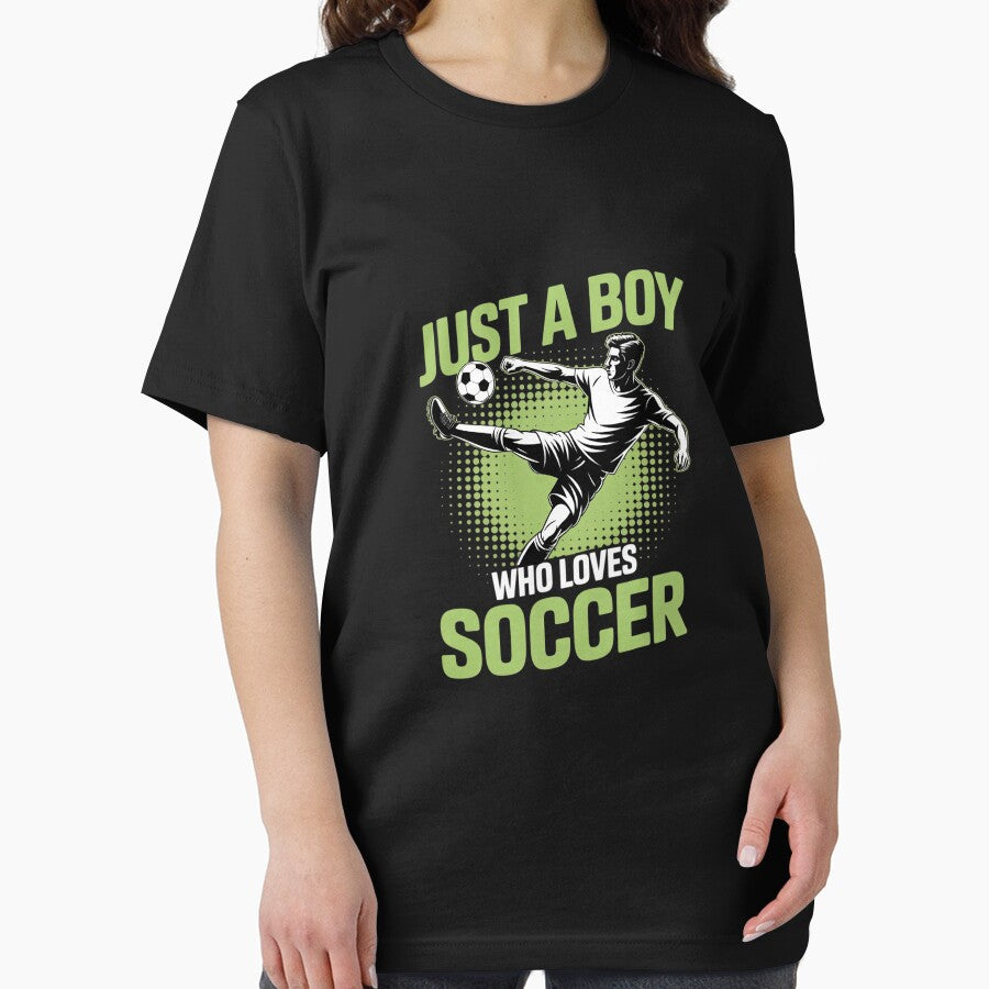 Just A Boy Who Loves Soccer Player Boys Kids by MathisBellanger