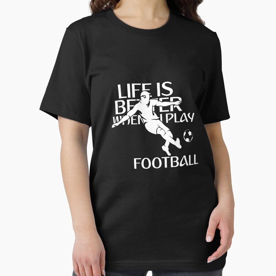 Life is better when i play football soccer artwork by Christopher Taylor