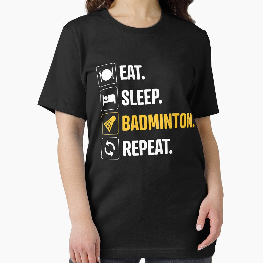 Eat Sleep Badminton Repeat by justjonboy