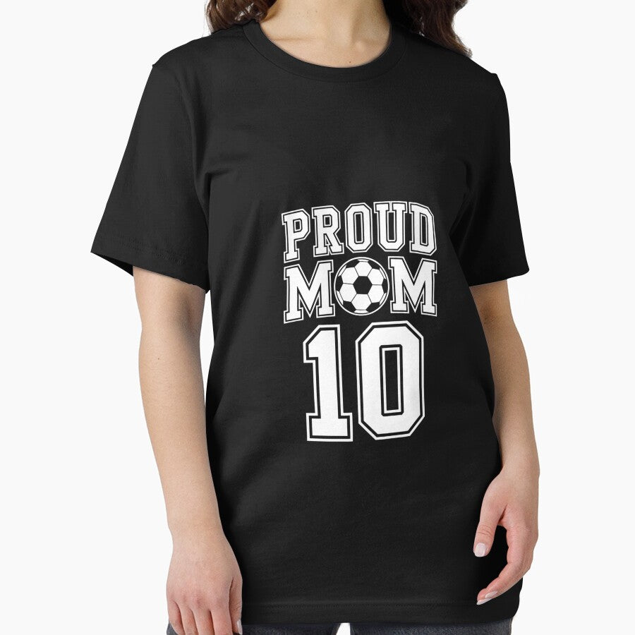 Number 10 Custom Proud Soccer Futbol Mom Personalized Women by MicanCuteStore