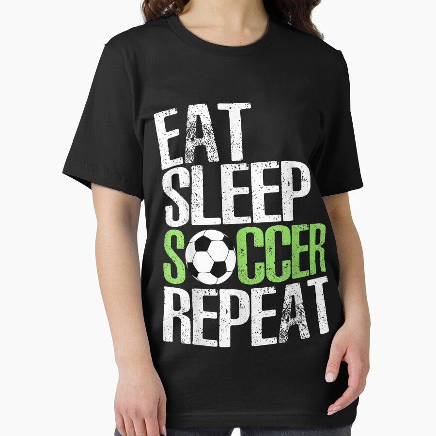 Eat Sleep Soccer Repeat Shirt Cool Sport Player Gift by JohnJClarka