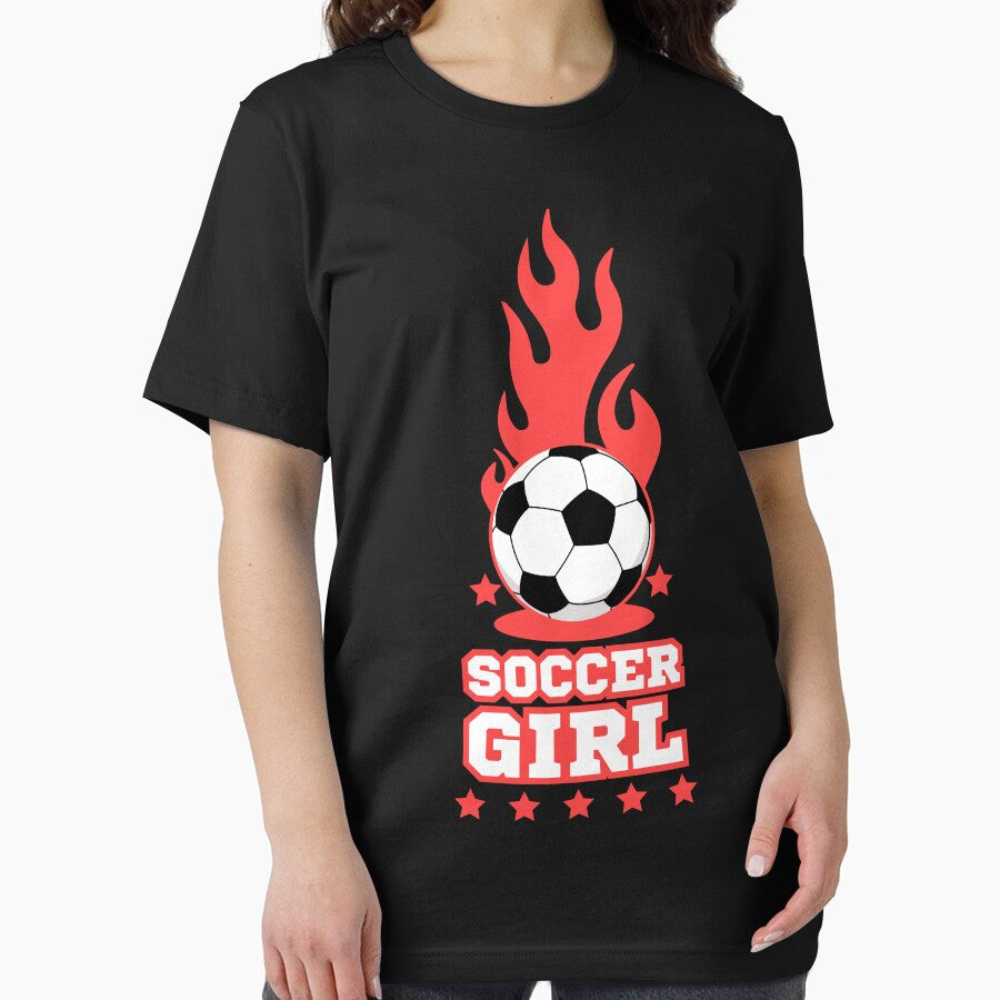 Soccer Girl - Black - Soccer Players Girls by Millusti