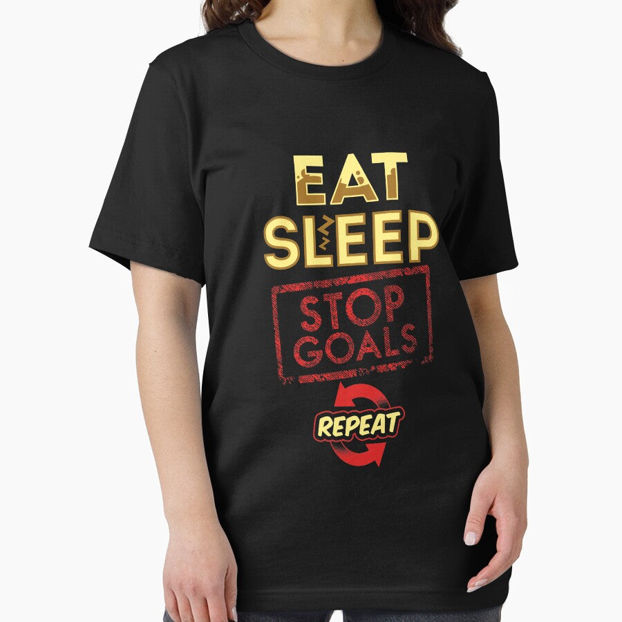 Eat sleep stop goal repeat - goalie by Captain Mood